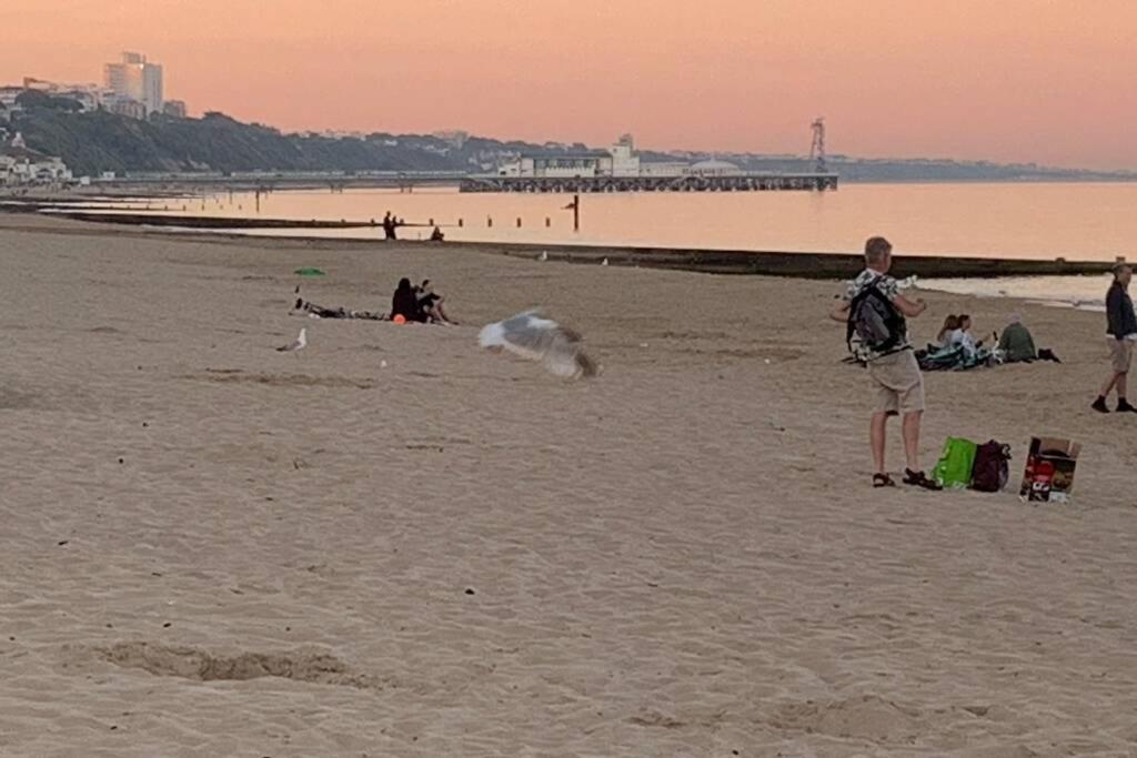 Bournemouth Nr Town Beach Train Coach Shops Lovely Entire Apartment Allows Quiet Good Dogs Dış mekan fotoğraf